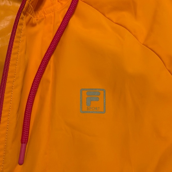 Fila Orange and Pink Trench Coat - Picture 2 of 5